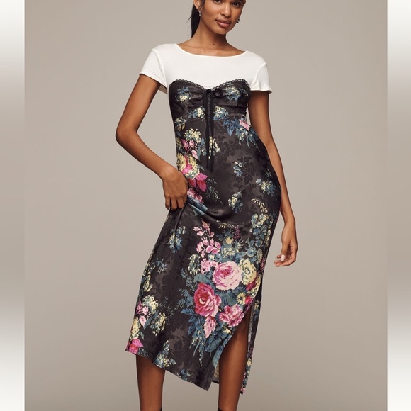 Anthropologie Multicolor Floral Dress - Picture 1 of 6